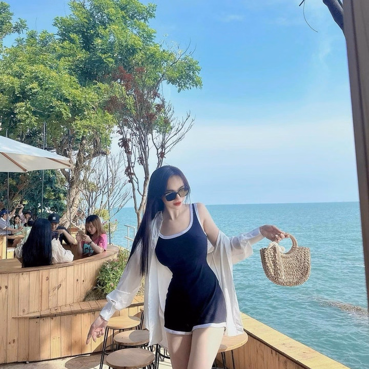 Set Đi Biển Jum Tăm Lạnh Viền Né Kèm Áo Sơ Mi Tơ S17- Nana House - Ảnh 6