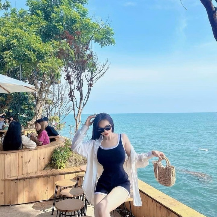 Set Đi Biển Jum Tăm Lạnh Viền Né Kèm Áo Sơ Mi Tơ S17- Nana House - Ảnh 7