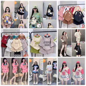 Xả Combo Bộ Đùi Quần Áo Mùa Hè Lộn Xộn, Không Chọn Màu ,Không Chọn Mẫu, Shop Nhặt 2 Bộ Ngẫu Nhiên