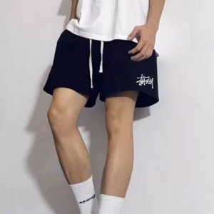 Quần Short Nam Nữ Thun Da Cá Stussy Nhỏ - Ausa House