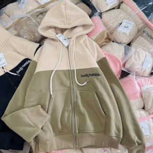 Áo Khoác Nỉ Dệt Nam Nữ Form Rộng Logo Thêu Body Rumble Có Túi Trong Thiết Kế Nón To Chống Nắng Tốt -Htm Fashion