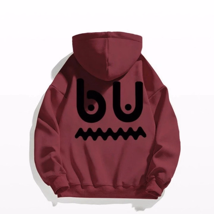 Áo Khoác Hoodie Nam Nữ Phối Khóa Héo Họa Tiết Bu Chất Nỉ Dày Mịn Có Nón -Htm Fashion - Ảnh 4