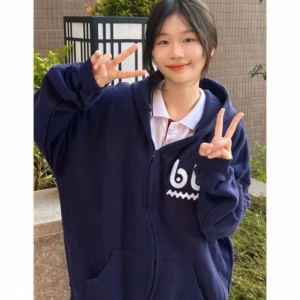 Áo Khoác Hoodie Nam Nữ Phối Khóa Héo Họa Tiết Bu Chất Nỉ Dày Mịn Có Nón -Htm Fashion