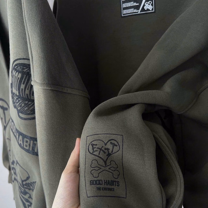 Áo Khoác Cardigian Nỉ Good Habits Nữ Form Rộng By777- Nana House - Ảnh 5