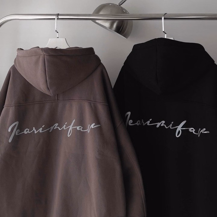 Áo Khoác Hoodie Nam Nữ Có Nón Form Rộng Họa Tiết Chữ M Phản Quang Như Hình -Htm Faashion - Ảnh 3