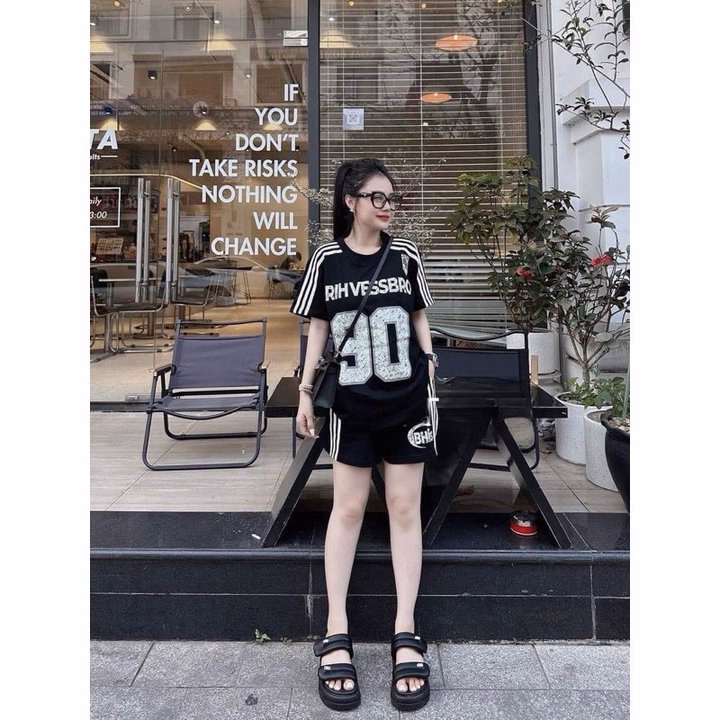 Sét Bộ Đồ Nữ In Hình Số 90 Hothit. Bộ Đồ Nữ Chất Cotton Thoáng Mát - Ảnh 4