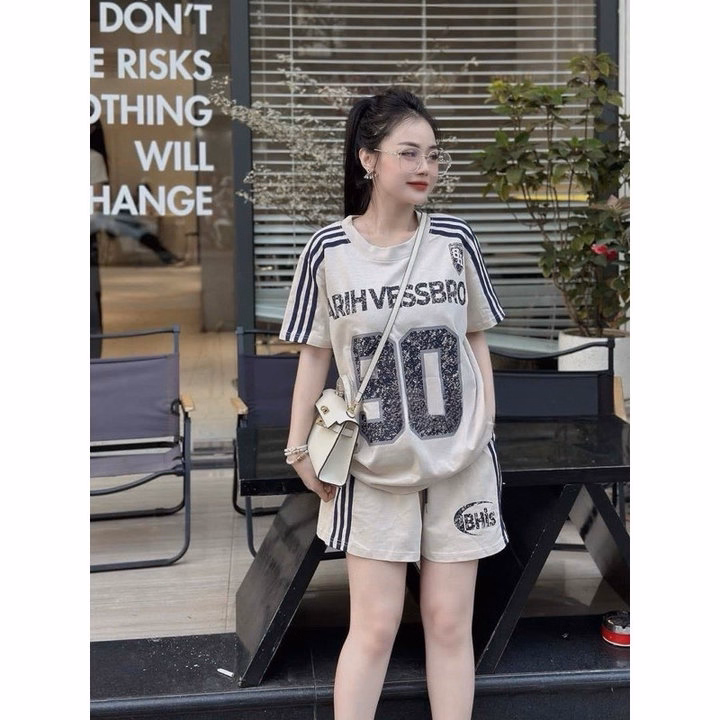 Sét Bộ Đồ Nữ In Hình Số 90 Hothit. Bộ Đồ Nữ Chất Cotton Thoáng Mát - Ảnh 2