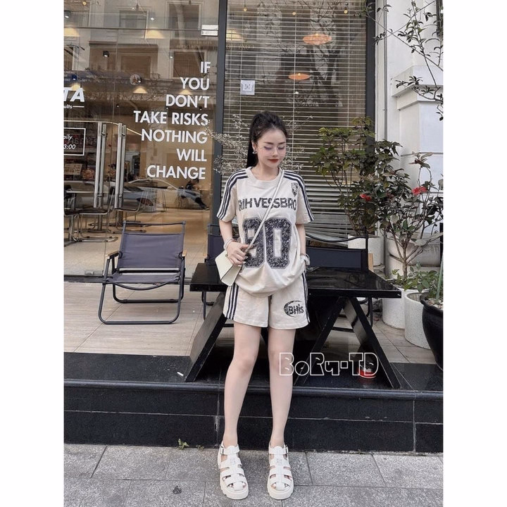 Sét Bộ Đồ Nữ In Hình Số 90 Hothit. Bộ Đồ Nữ Chất Cotton Thoáng Mát - Ảnh 6