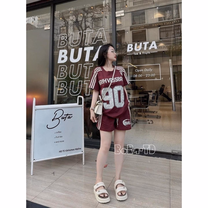 Sét Bộ Đồ Nữ In Hình Số 90 Hothit. Bộ Đồ Nữ Chất Cotton Thoáng Mát - Ảnh 7