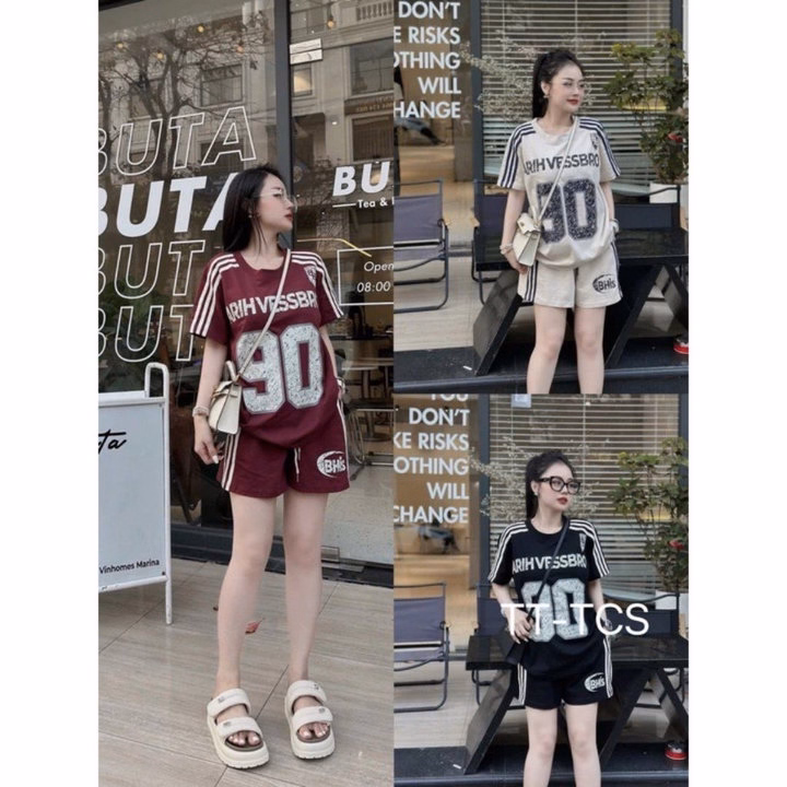 Sét Bộ Đồ Nữ In Hình Số 90 Hothit. Bộ Đồ Nữ Chất Cotton Thoáng Mát - Ảnh 3