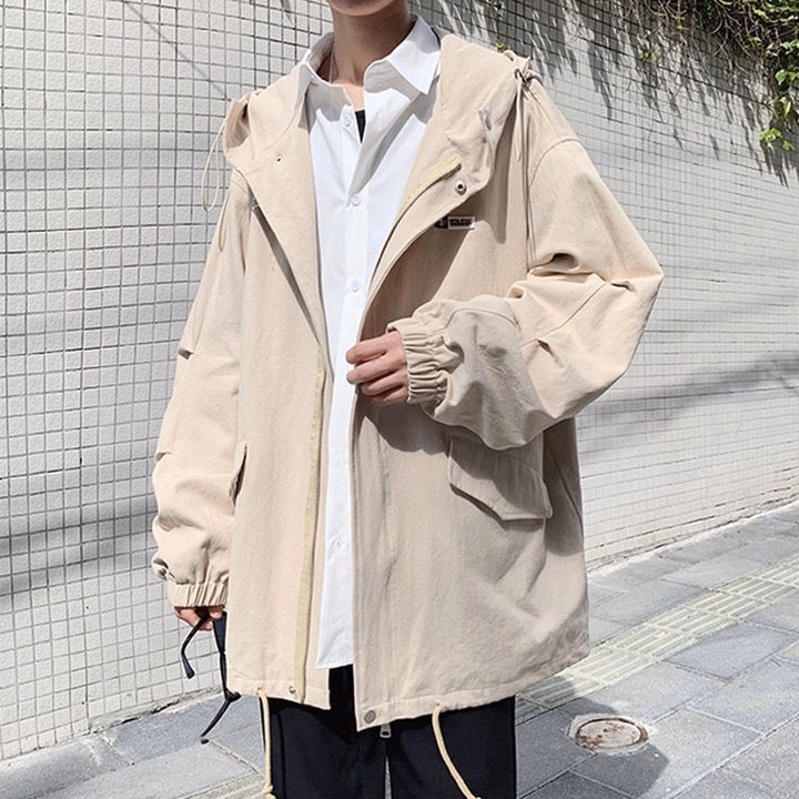 Áo Khoác Bomber Dù Logo Có Mũ (Có Túi Trong)Nam Nữ Form Rộng 2 Lớp Gu100- Sam Store - Ảnh 7