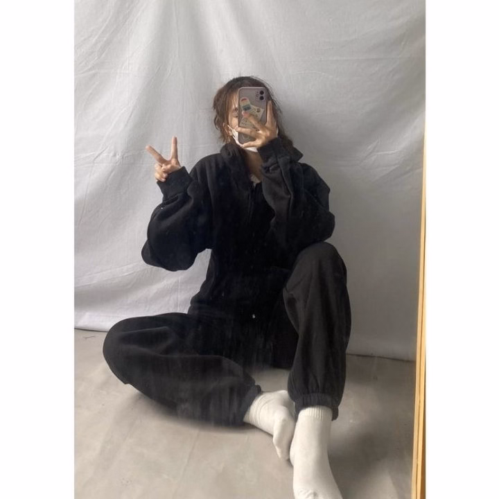 Set Bộ Quần Jogger Trơn Mix Kèm + Áo Khoác Nỉ Trơn - Ảnh 7