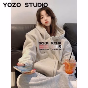 Áo Khoác Hoodie Nam Có Nón Phối Khóa Kéo In Chữ Bckr Kchk Chất Nỉ Mịn Dày Cao Cấp -Htm Fashion