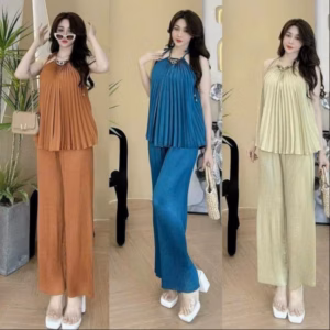 Set Bộ Dập Ly Cổ Yếm Đính Phụ Kiện Form Rộng Bt105N- Sam Store