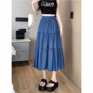 Chân Váy Jean Lụa Dài Bhgs - Be Yourself