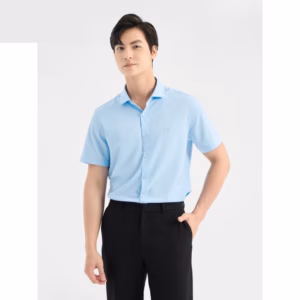 Áo Sơ Mi Nam Ngắn Tay Cổ Bẻ Bốn Màu Basic Ms24 - Be Yourself