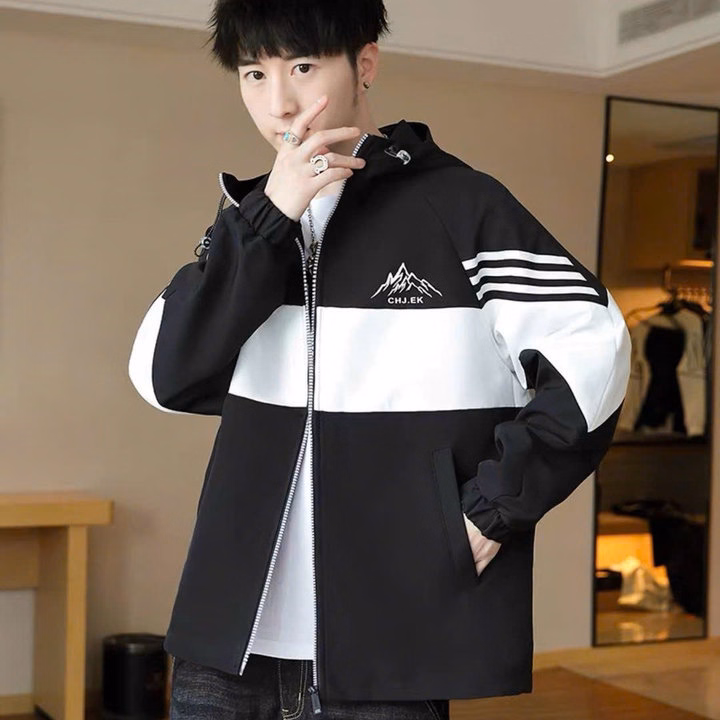 Áo Khoác Dù Nam Nữ 2 Lớp Form Rộng Thêu Hình Núi Đôi Màu Đẹp Unisex Ut39 - Golden Dream - Ảnh 4