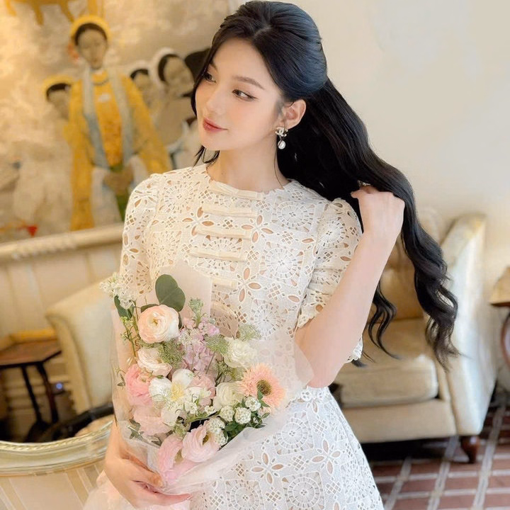 Set Đầm Váy Nữ Ren Tay Lỡ Thiết Kế Siêu Xinh Bh100G- Nana House - Ảnh 2