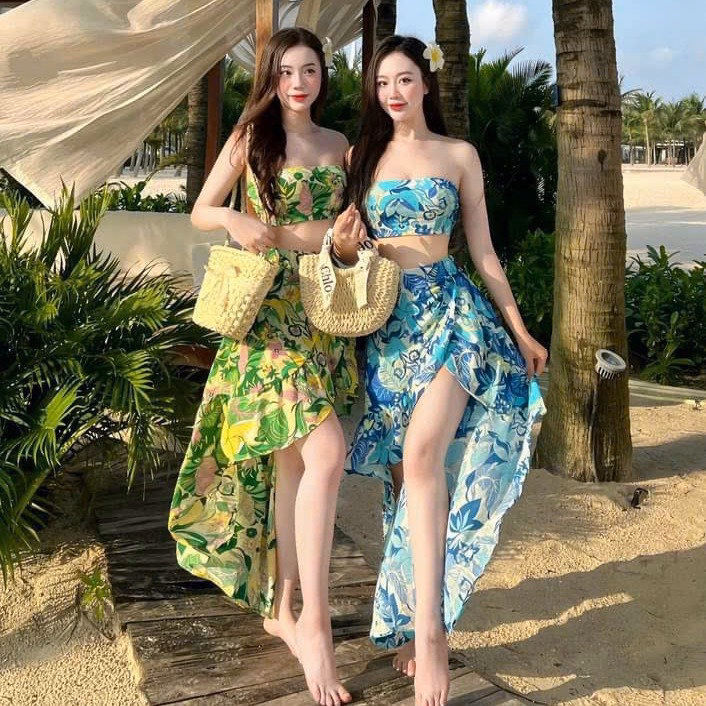 Set Bộ Đi Biển Chân Váy Bèo Có Áo Mút Ngực Sh100F- Sam Store - Ảnh 4