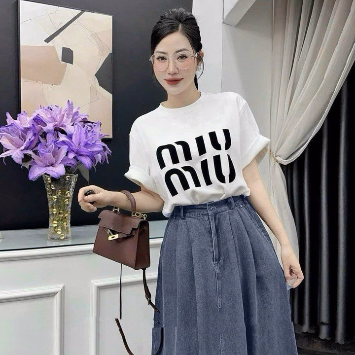 Set Áo Tăm Lạnh Form Rộng Thụng Mix Chân Váy Denim(Có Túi) Sh105R- Sam Store - Ảnh 8