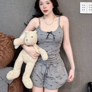 Set Bộ Dây Full Nơ Gân Tăm Đẹp - Lê Phương Boutique