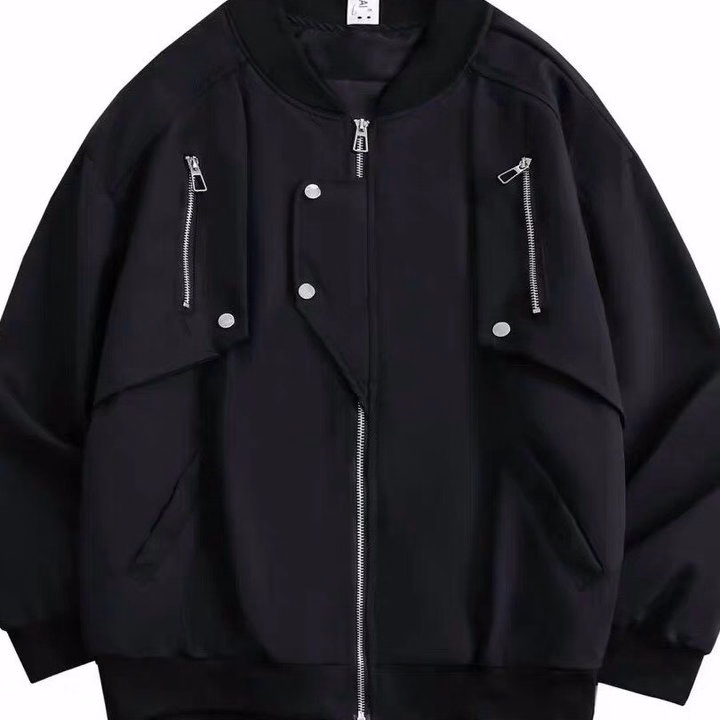 "Áo Khoác Bomber Gió Nam Nữ Vải Dù Cán Hai Lớp Cao Cấp-Sht158-Minh Hà House " - Ảnh 3