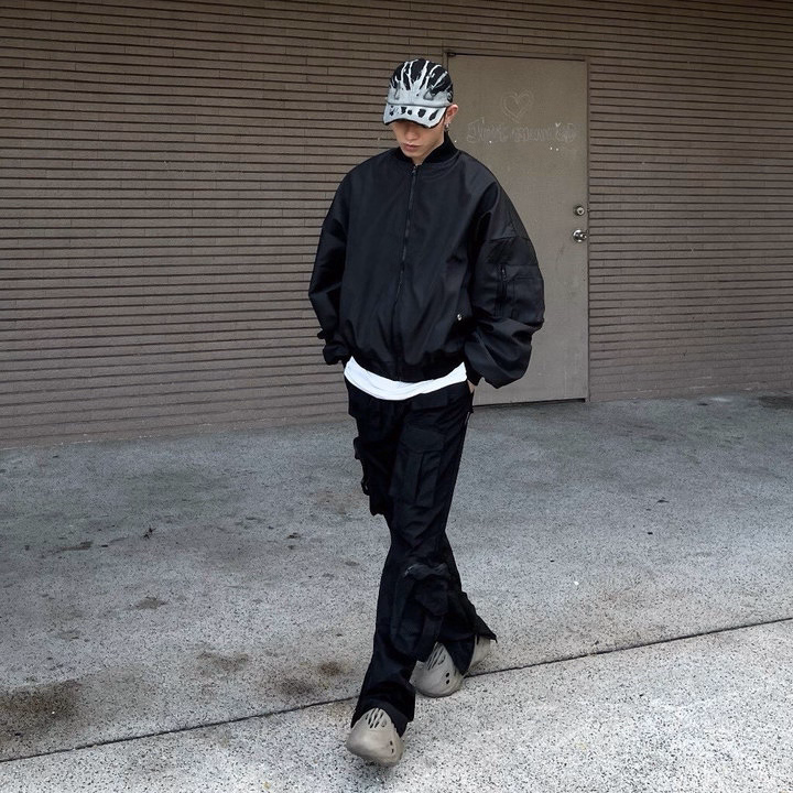 "Áo Bomber Dù Mero Cao Cấp Có Túi Trong Túi Có Nút Dây Kéo Nhôm Xịn Sò Basic Ulzzang - Sht161 - Minh Hà House "