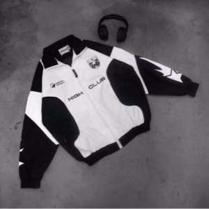 Áo Khoác Star Track Jacket High Club - Vải Dù Cổ Đứng Form Oversize-Sht163- Minh Hà House