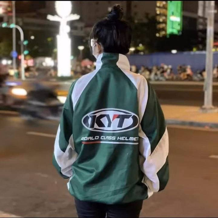 Áo Khoác Dù Nam Nữ Kyt Form Rộng 2 Lớp Bomber Tf5466 - Nana House - Ảnh 3