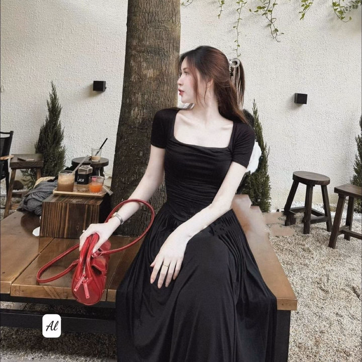 Đầm Maxi Thun Tăm Lạnh Cổ Vuông Bt700U- Sam Store - Ảnh 6