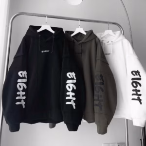 Áo Khoác Nỉ Nam Nữ Form Rộng Tay Nối In Chữ Eight Thời Trang Gu8234- Sam Store