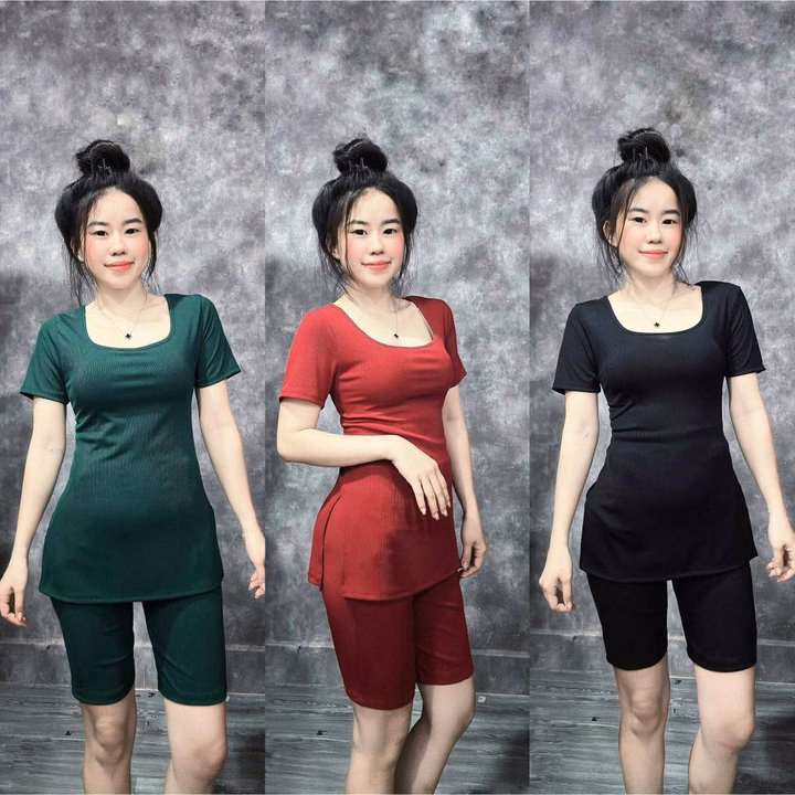 Set Bộ Tăm Lạnh Cổ Vuông Quần Ngố Thới Trang Dễ Thương Gk - Be Yourself