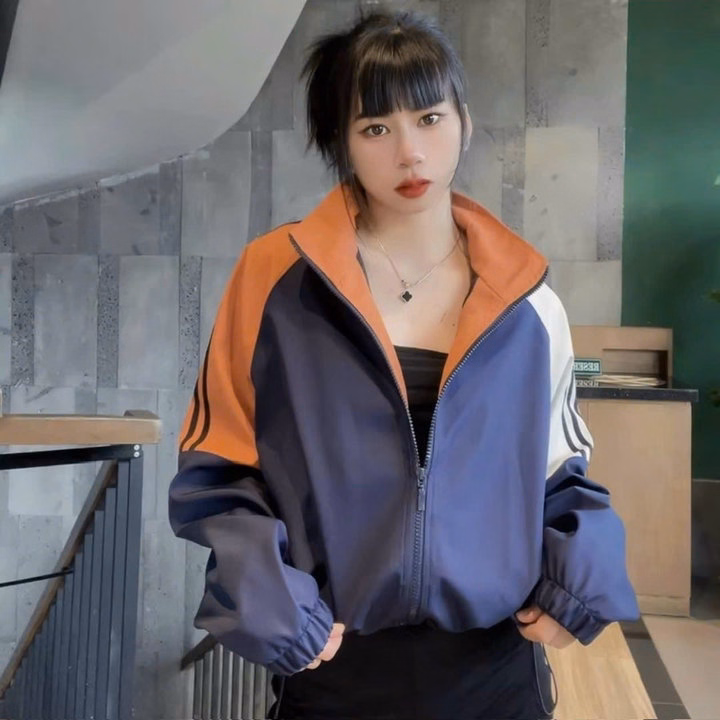 Áo Khoác Dù Vải Mero 2 Lớp Cổ Bẻ Phối 3 Màu Cá Tính -Htm Fashion - Ảnh 3