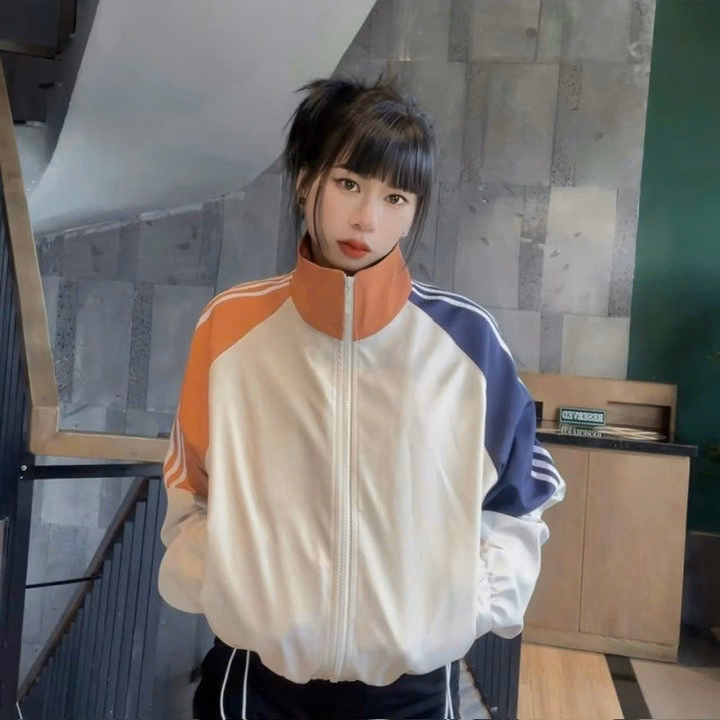 Áo Khoác Dù Vải Mero 2 Lớp Cổ Bẻ Phối 3 Màu Cá Tính -Htm Fashion