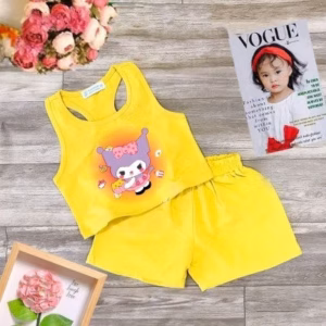 Bộ Đồ Ba Lỗ Bé Gái Mẫu Mickey Chất Vải Mát Thấm Hút Mồ Hôi Nemokid - Be Yourself