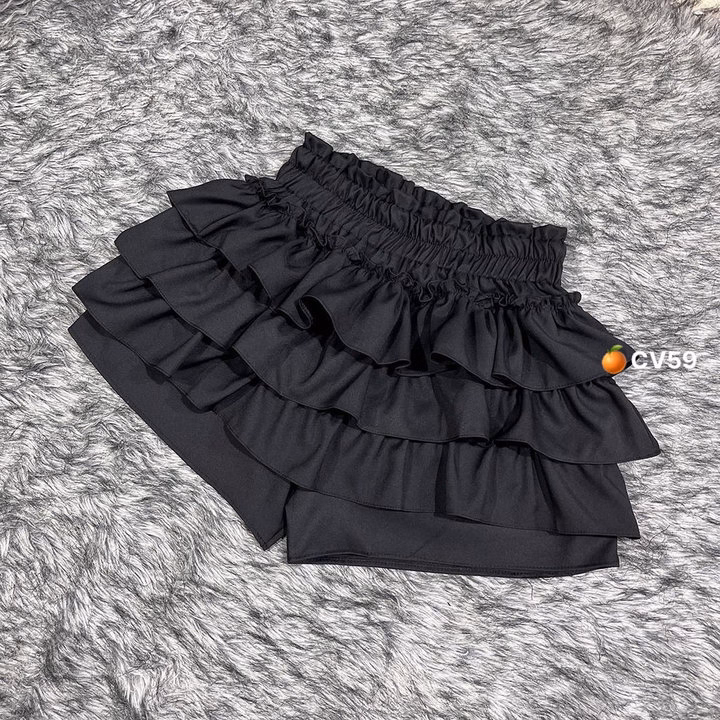 Chân Váy Voan 3 Tầng Viền Cạp Cao Cv59 - Lê Phương Boutique