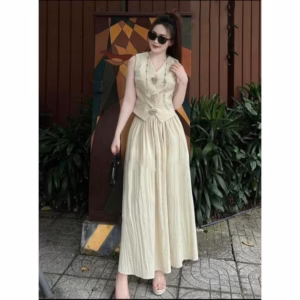 Set Bộ Đũi Mango Đính Hoa Áo Kèm Dây Hoa Cổ Bt1109- Nana House