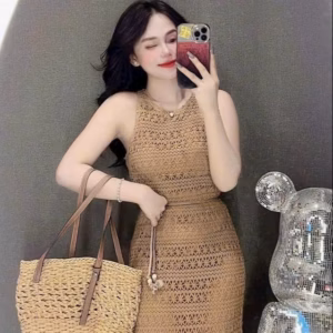 Đầm Ren Maxi Sát Nách Kèm Dây Dáng Dài Bh1005- Nana House