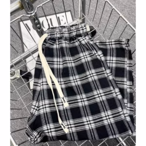 Quần Ống Rộng Kẻ Caro Form Rộng