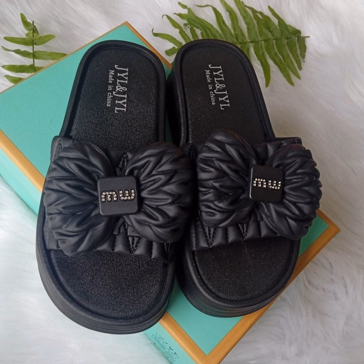 Dép Nữ Mumu Nơ Dễ Thương ,Đế Cao 5Cm, Siêu Êm, Lên Chân Sang Chảnh- Haanh - Ảnh 5