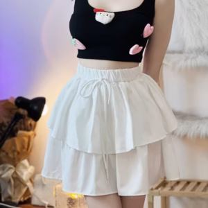 Chân Váy 2 Tầng Đính Dây - Lê Phương Boutique