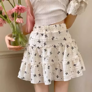 Chân Váy In Nơ Nhí - Lê Phương Boutique