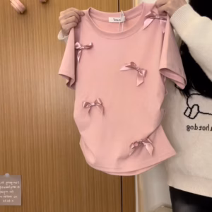 Áo Thun Rip Body Đính Nơ - Lê Phương Boutique