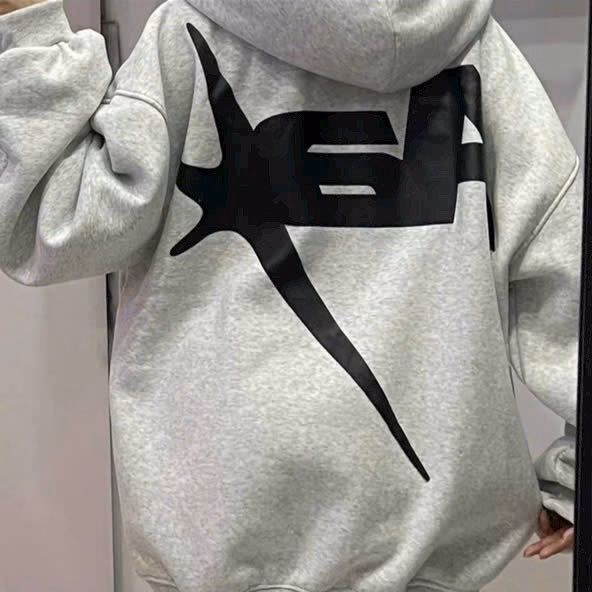 Áo Khoác Chất Nỉ Dày Dặn Tay Phồng Logo In Form Rộng Thời Trang Unisex-Sht173–Minh Hà House - Ảnh 5