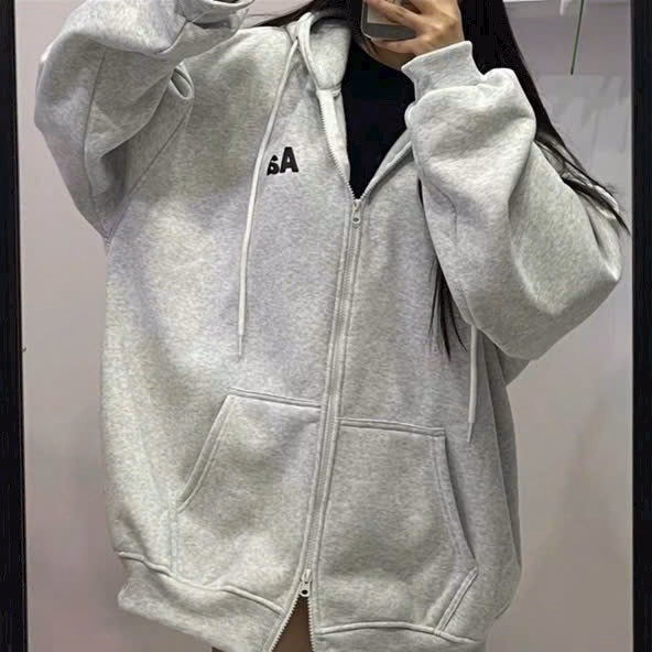 Áo Khoác Chất Nỉ Dày Dặn Tay Phồng Logo In Form Rộng Thời Trang Unisex-Sht173–Minh Hà House - Ảnh 2