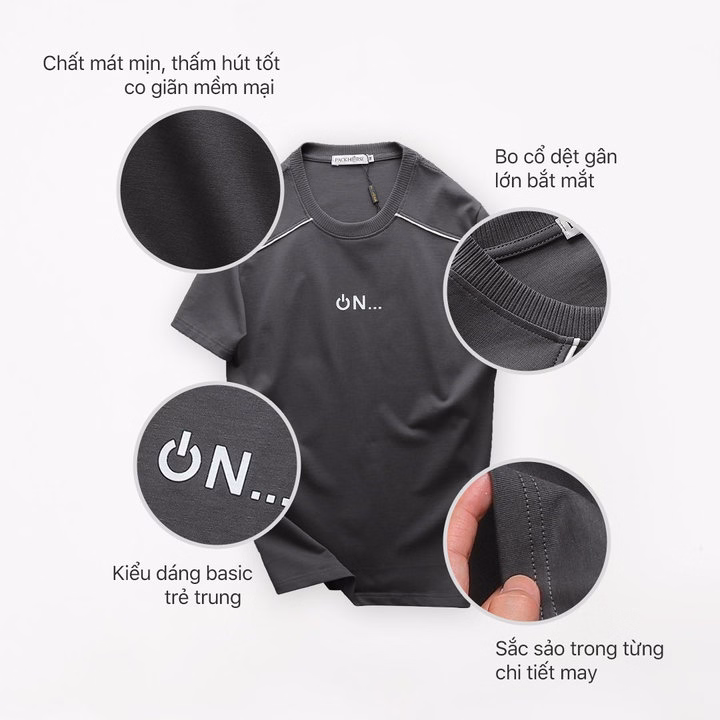 Áo Thun Cổ Tròn Qn Chất Cotton, Mát Mịn, Thấm Hút Tốt, Co Giãn Mềm Mại P246 - Lady'S Passion - Ảnh 3