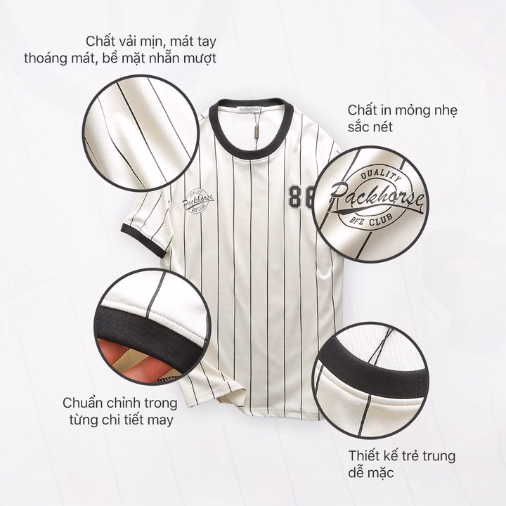 Áo Thun Cổ Tròn Pack 86 Chất Vải Mịn, Mát Tay, Thoáng Mát, Bề Mặt Nhẵn Mượt P247 - Lady'S Passion - Ảnh 2