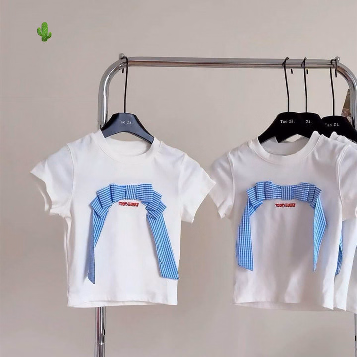 Áo Croptop Đính Nơ Chữ Thêu - Lê Phương Boutique - Ảnh 6