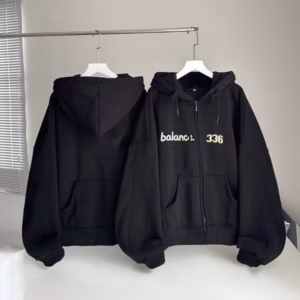 Áo Khoác Nỉ Mũ 2 Lớp Blance 336 Form Rộng