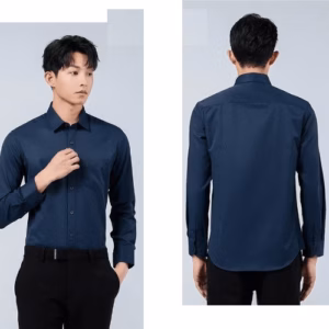 Áo Sơ Mi Tay Dài Có Túi Ngực Mf Vải Lụa Chéo Mềm Mịn Co Giãn Nhẹ - Be Yourself